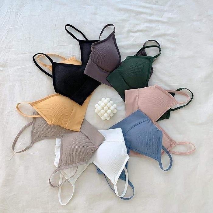 BR013 リブ ブラトップ ノンワイヤー 見せブラ スポーツブラ フィットネスウエア 肩こり 解消 下着 肌着 ナイトブラ |  | 16