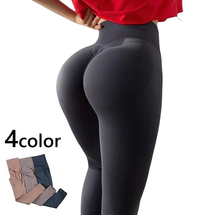 FT024 美尻 ヨガパンツ ヨガウェア レギンス フィットネスウエア 筋トレ フィットネス スポーツウェア ハイウエスト 美脚 トレーニング