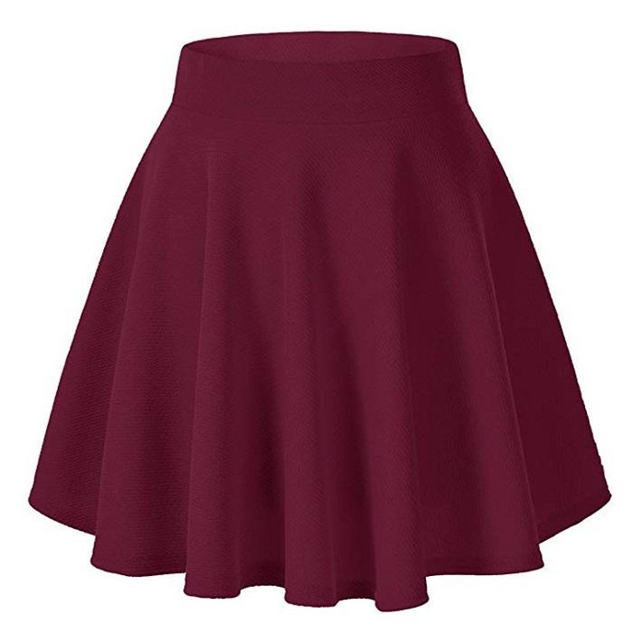 SK005 フレアスカート Aラインスカート ウエストゴム フレア Aライン フレアー ミディアム シンプル 無地 ミニスカート フレア ウエストゴム |  | 05