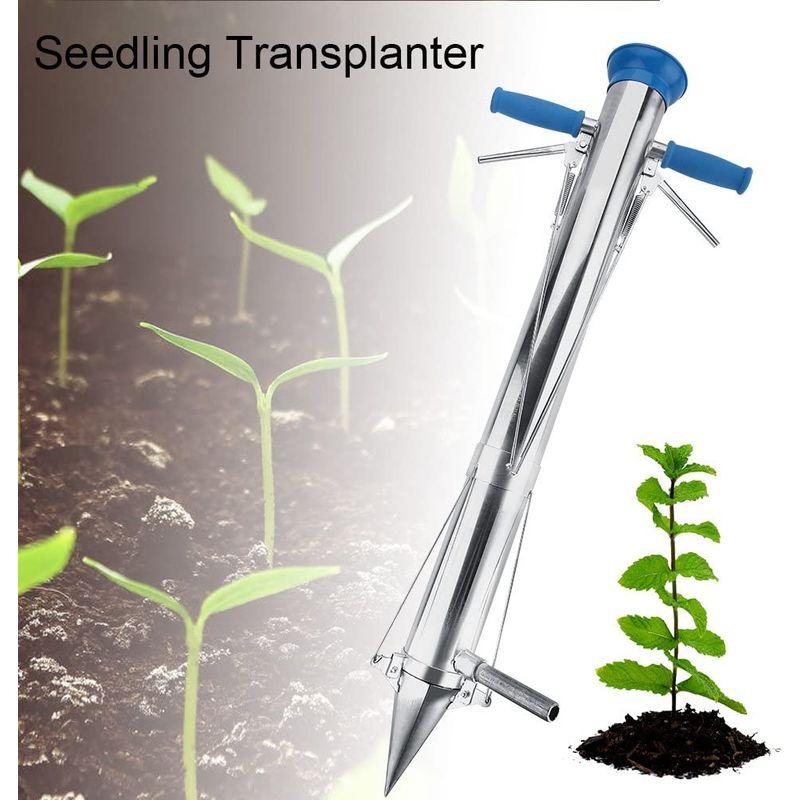 ハンドプランター　移　ハンドプランター　移植器　移植機　苗　ステンレ　種まき機　移植機　防錆性　苗移植機　野菜栽培　耐久性　万能　長い手持ち