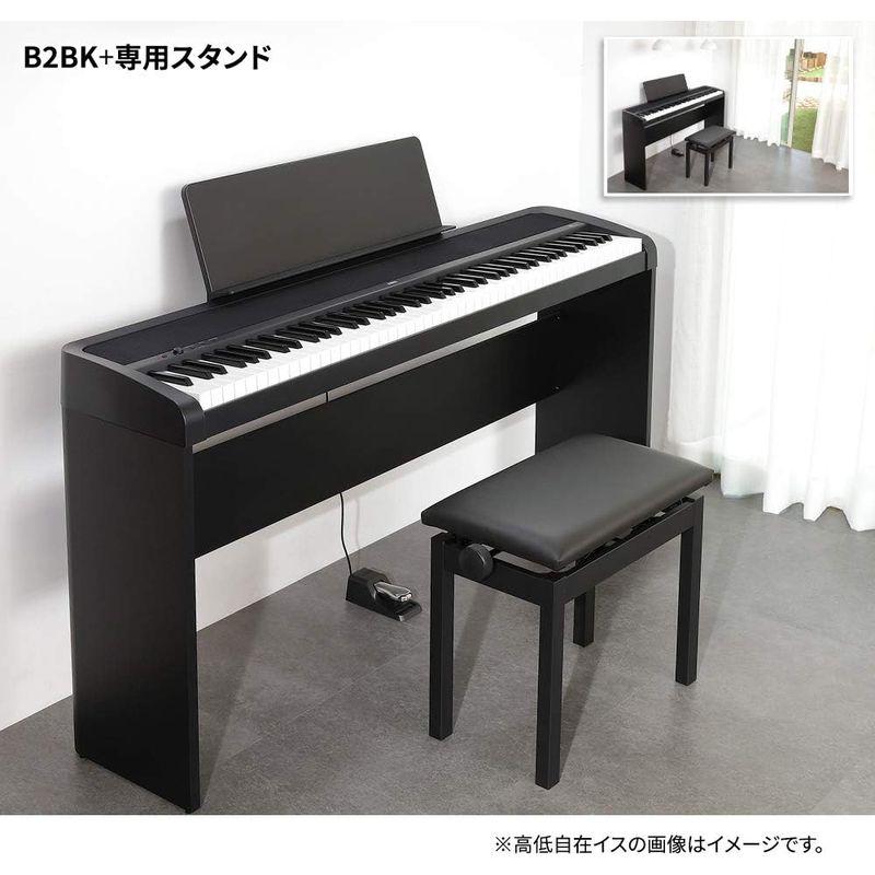 即納大特価】 KORG B2 BK コルグ ブラック 専用スタンドセット 電子ピアノ 88鍵盤 デジタル楽器