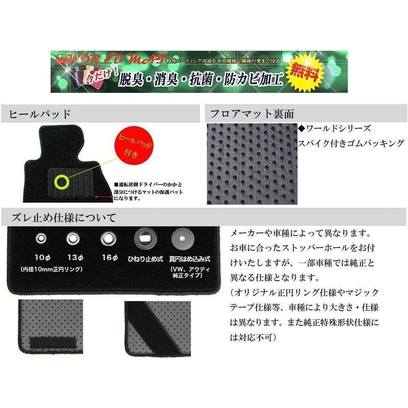 免税品購入 フロアマット ワールドマット(脱臭加工済み) トヨタ Ｃ