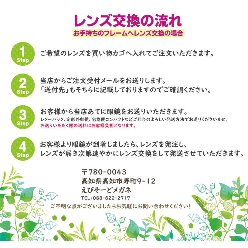 度付き】1.74両面非球面 2枚1組 無色 超薄型 プラスチック ハード