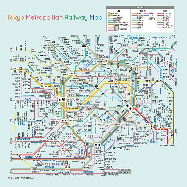 東京近郊鉄道マップ 東レ トレシー メガネクロス【クリックポスト（メール便）対応】｜episodeshop｜02