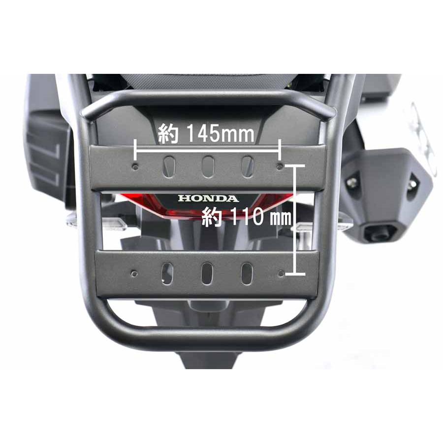 H2C エイチツーシー リアキャリア スチール 最大積載量5kg ADV150 20-22の画像