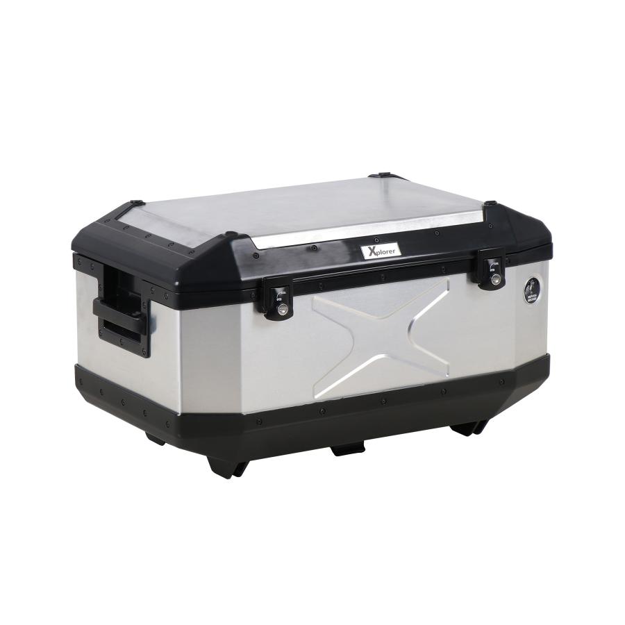 ヘプコアンドベッカー　トップケース エクスプローラー 60 シルバー　610225-0000 ヘプコ＆ベッカー トップケース エクスプローラー 60 シルバー