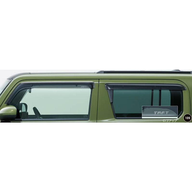 き*ゃ様 送料込み　ダイハツ タフト 純正バイザー ダイハツ タフト/TAFT LA900S/LA910S：純正 ワイドバイザー