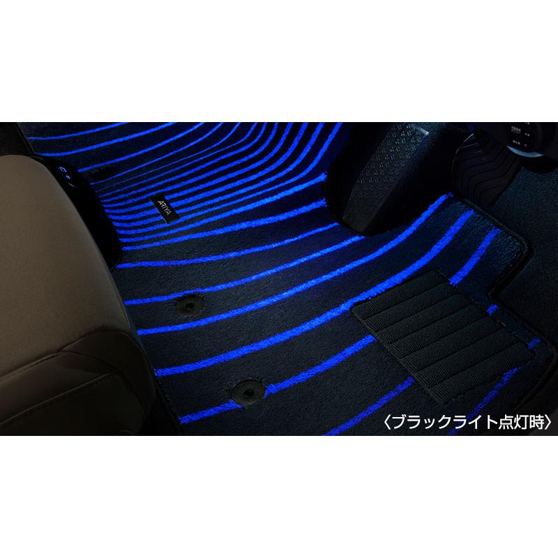 FE0 アリア　フロアマット　ゆらぎ 日産（NISSAN） アリア/ARIYA FEO：純正 ブラックライトイルミ