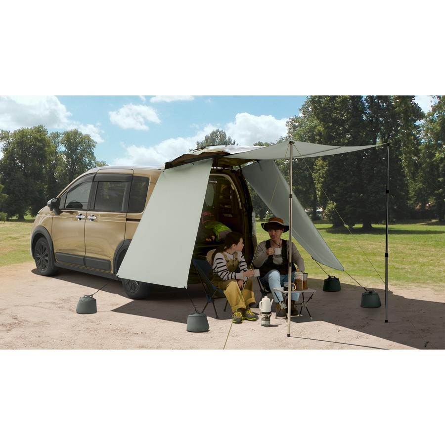 フリード GT系：純正 テールゲートタープ アースグリーン／収納袋付