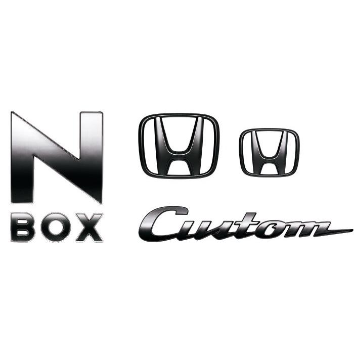 ホンダ N-BOXカスタム JF3 JF4：純正 ブラックエンブレム（N-BOX