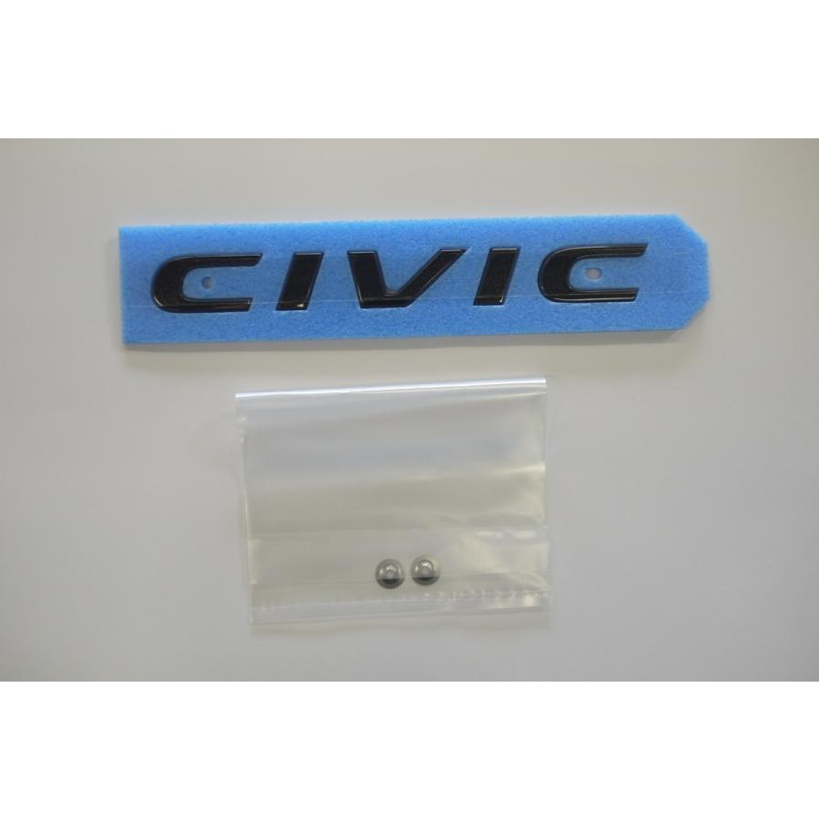 ホンダシビックFK7純正 ホンダ純正 FK7 シビック用 ブラッククローム調 エンブレム 3点セット