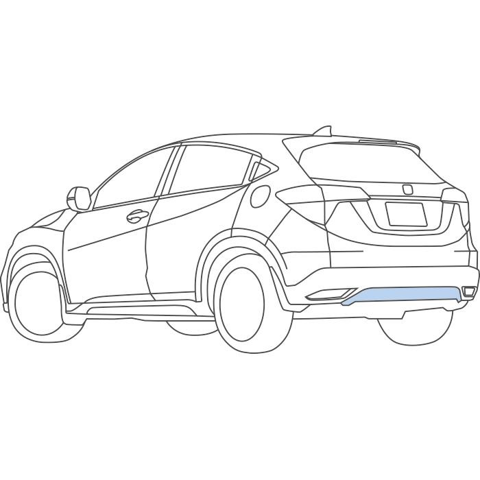 ホンダ（HONDA） ヴェゼル RU系 中期：純正 リアロアガーニッシュ（高