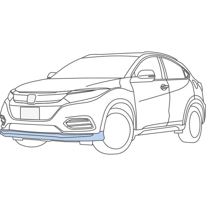 ホンダ ヴェゼル RU系 中期：純正 フロントエアロバンパー（HV・Z用 