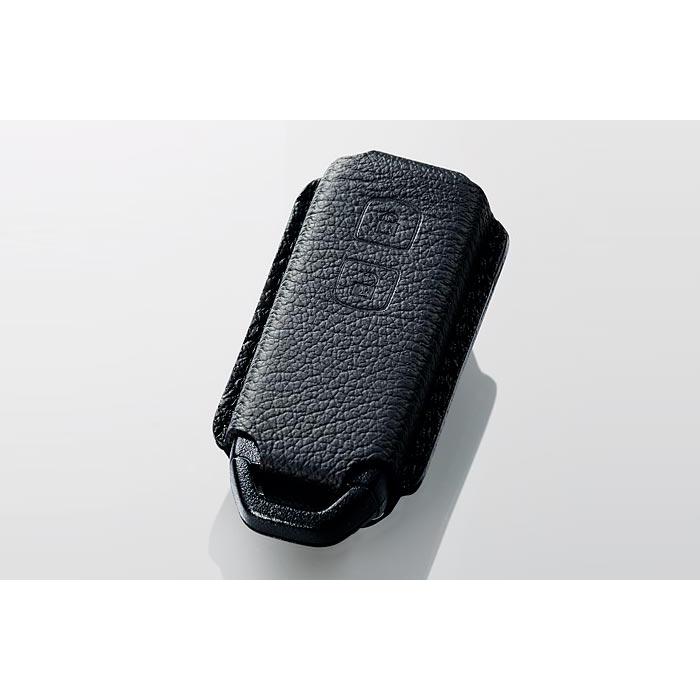 N-ONE JG3/JG4：純正 キーカバー 本革製/ブラック×ブラックステッチ