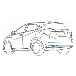 ホンダ（HONDA） ヴェゼル 前期：純正 リアロアガーニッシュ 高輝度