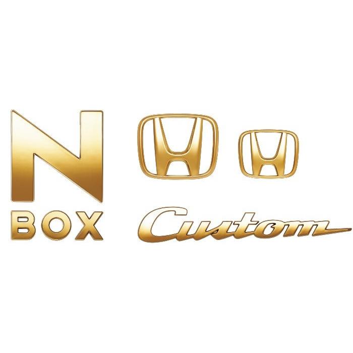N-BOXカスタム JF3/JF4：純正 ゴールドエンブレム（N-BOXカスタム専用）(廃盤 残り在庫わずか)