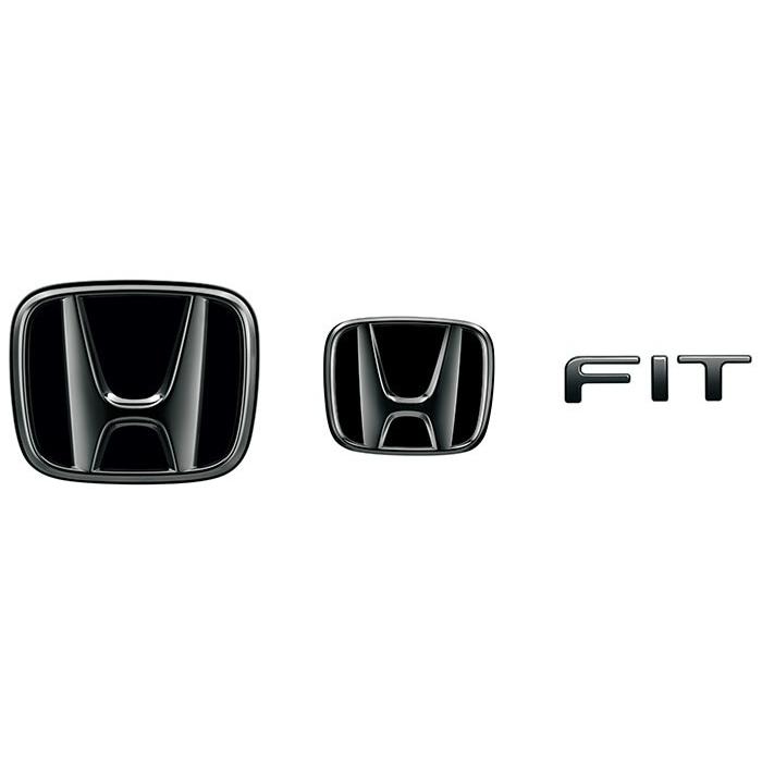 フィット FIT GR/GS系：純正 ブラックエンブレム ブラッククローム調