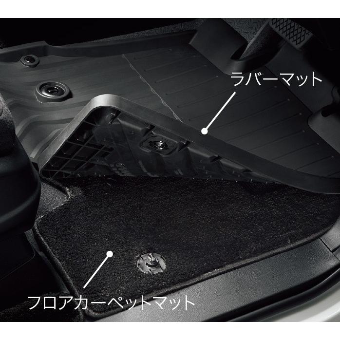 ホンダ（HONDA） オデッセイ RC系 中期：純正 ラバーマット 1台分（縁