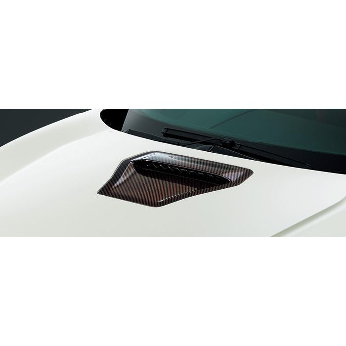 FK8 フードエアインテーク リアルカーボン レッドポリエステル綾織り シビック タイプR/CIVIC TYPE-R FK8：純正 フードエアインテーク(廃盤