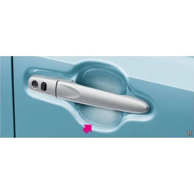 ミライース LA350/360S：純正 ドアハンドルプロテクション(クリア）(1台分4枚セット) | ダイハツ