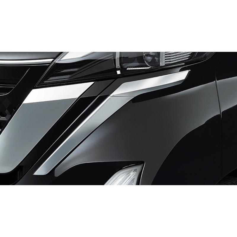 日産 NISSAN B45A系ルークス クロームフロントバンパーフィニッシャー 日産（NISSAN） ルークス/ROOX B44/45/47/48A 前期：純正 クローム
