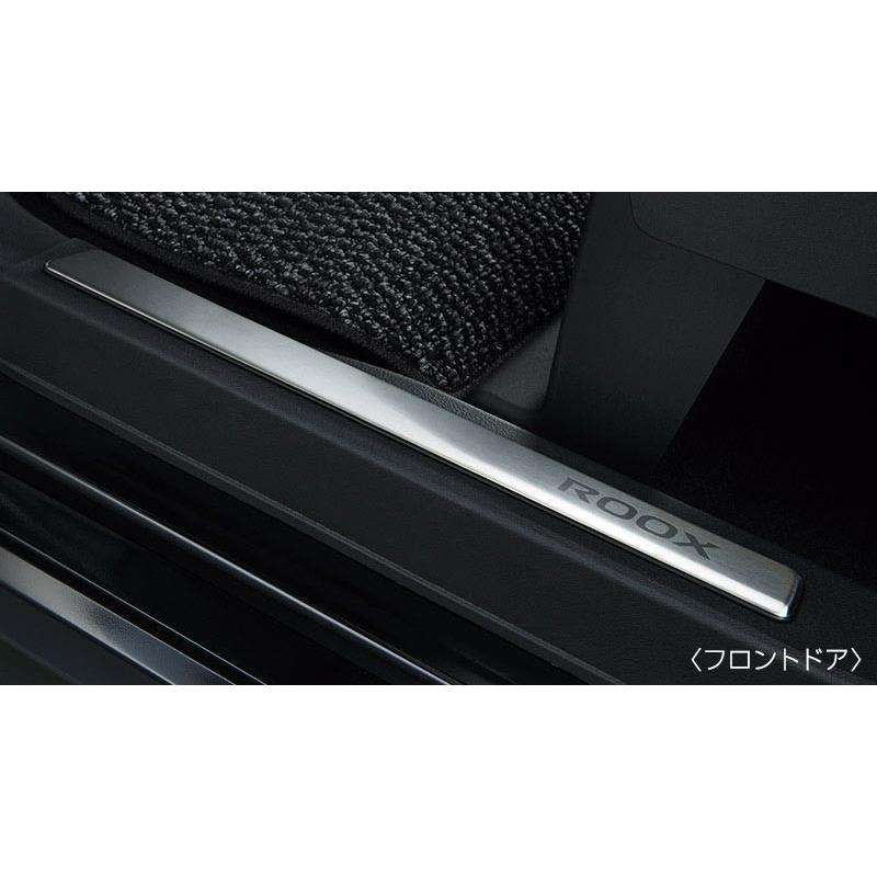純正ROOX キッキングプレート フロント・リア4枚セット ルークス キッキングプレート ※フロント・リヤ4枚セット 日産