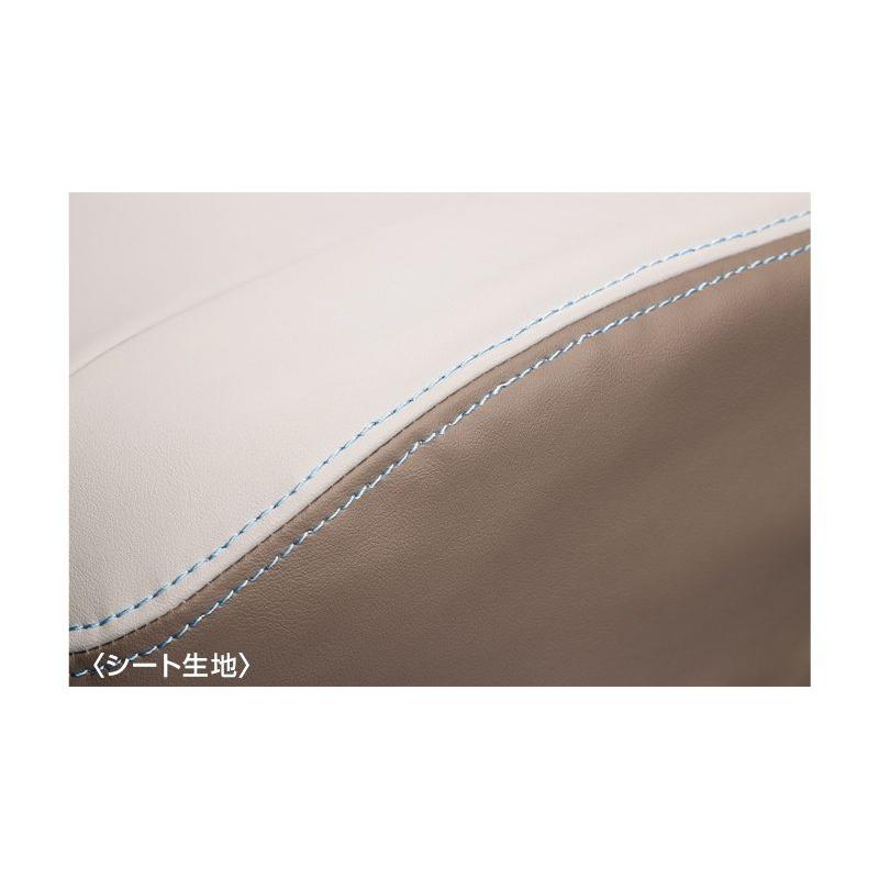 ルークス/ROOX BB1A/BB2A/BB5A/BB6A：純正 革調シート全カバー(グレージュ×ブラウン) 1台分の画像