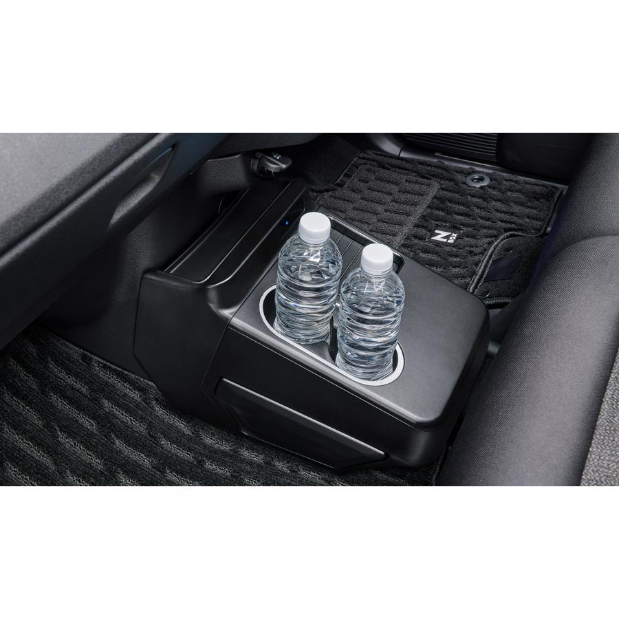 N-BOX JF5 JF6： コンソールボックス ブラック／ゴミ箱フタ自動開閉(N