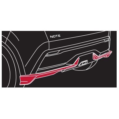 ノート/NOTE E13：純正 リヤバンパーフィニッシャー【シルバー・ブラック・ダークメタルグレー】 | ノート | 03