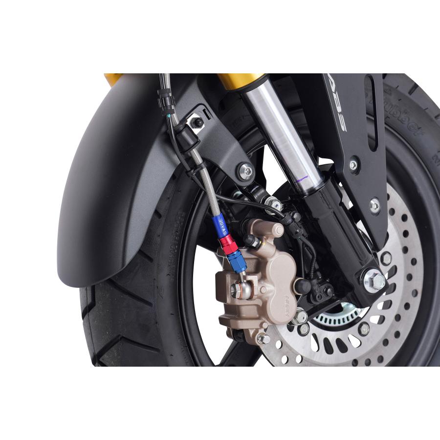 グッド・モーニング・スパイダー / スパークルホース スウェッジラインプロ フロントホースキット アルミ HONDA GROM 21