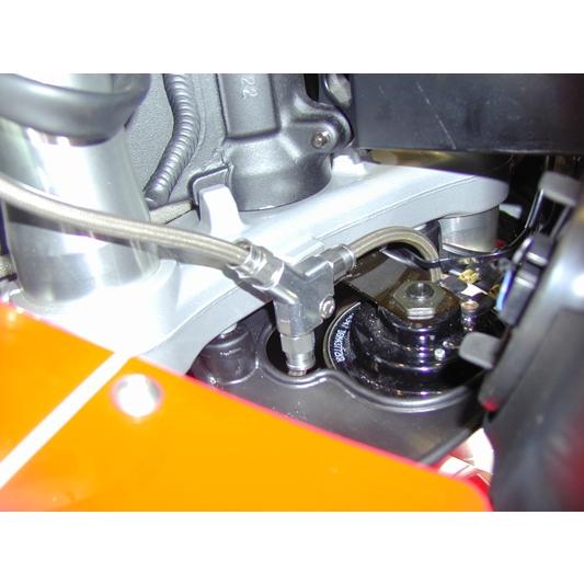 スウェッジラインプロ フロントホースキット トライピース ホンダ CBR1000RR 04-05 SC57前期 ステンレス/ステンレスブラック