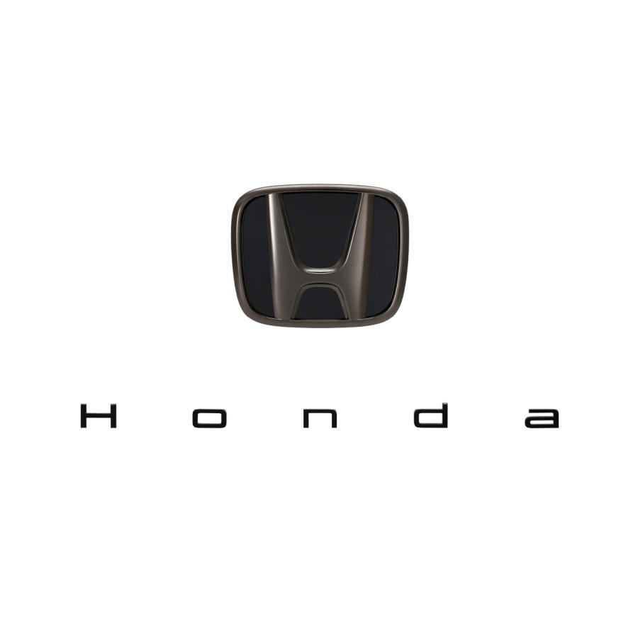 プレリュード PRELUDE：純正 ブラックエンブレム Hマーク 1個（ブラッククローム）+Hondaエンブレム（ベルリナブラック） | 