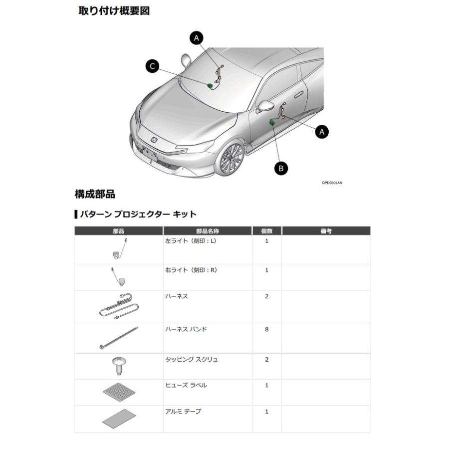 プレリュード PRELUDE：純正 パターンプロジェクター 左右セット |  | 01