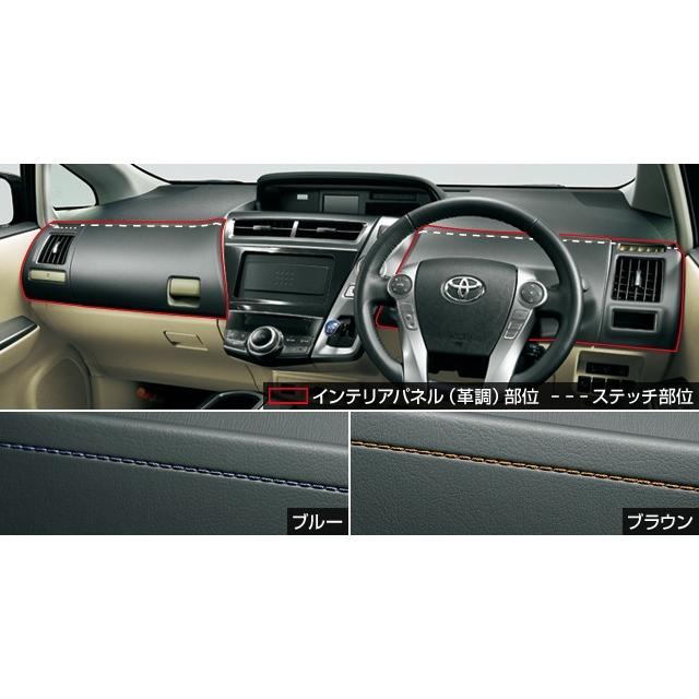 ☆純正☆ プリウスα インテリアパネル（革調） プリウスαアルファ40系