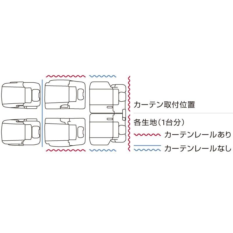 お値下げ セレナ SERENA C28系 ：純正 車内カーテン（フロントカーテン、ウィンドウカーテン一式） 【7210216833】(25344円)