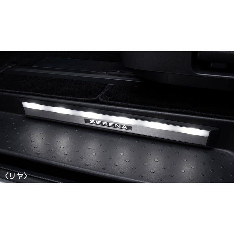 T*s様 ニッサン　セレナC28 純正エントランスプレート セレナ SERENA C28系 ：純正 エントランスプレート（イルミネーション