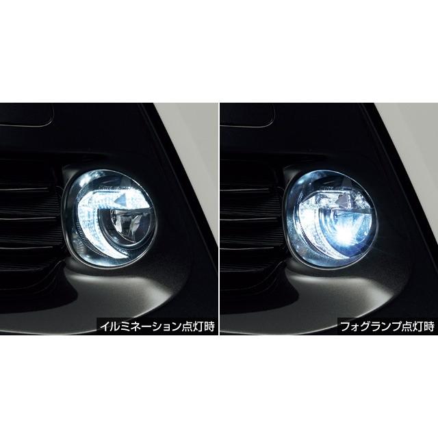 プリウスアルファ LEDフォグランプ イルミネーション付き 純正オプション プリウスαアルファ40系 後期：純正 LEDフォグランプ（イルミネーション