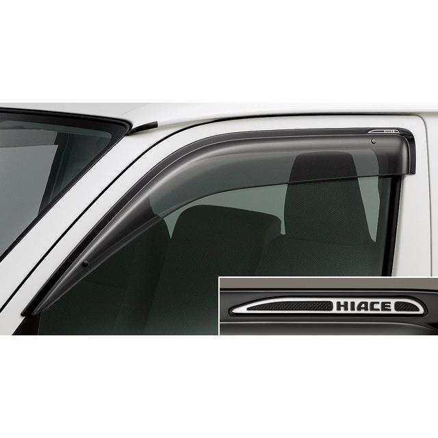 トヨタ純正　サイドバイザー (RVワイドタイプ) HIACE トヨタ（TOYOTA） ハイエース 200系 5型：純正 サイドバイザー（RV