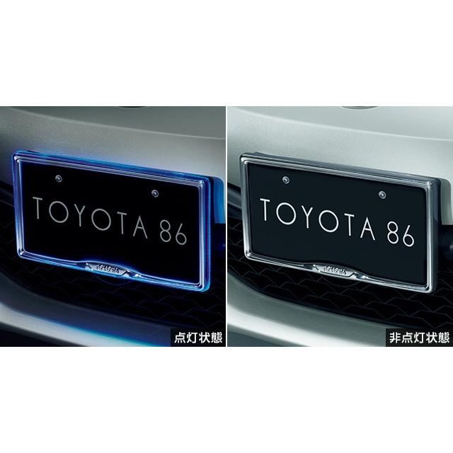 トヨタ（TOYOTA） 86 後期：純正 ナンバーフレームイルミネーション