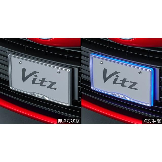 初回限定 ヴィッツ 130系 後期 純正ナンバーフレームイルミネーション フロント 55 以上節約 Www Simon Page Com