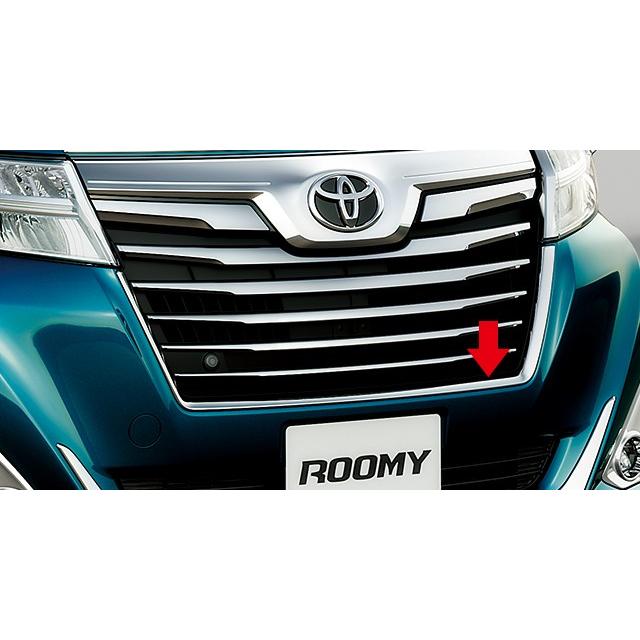 トヨタ ルーミー フロントグリル メッキ トヨタ（TOYOTA） ルーミー 900系 前期：純正 グリルガーニッシュ