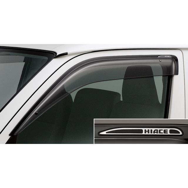 トヨタ純正　サイドバイザー (RVワイドタイプ) HIACE ハイエース 200系 6型：純正 サイドバイザー（RVワイドタイプ）1台分