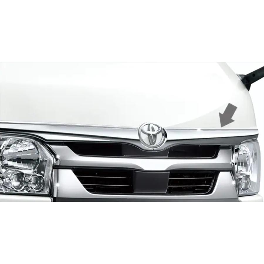 ハイエース　フロントガーニッシュ　純正 ハイエース 200系 7型：純正 フロントメッキガーニッシュ : エピックス