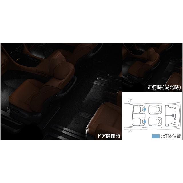 ヴェルファイア 40系：純正 インテリアイルミネーション（ホワイト