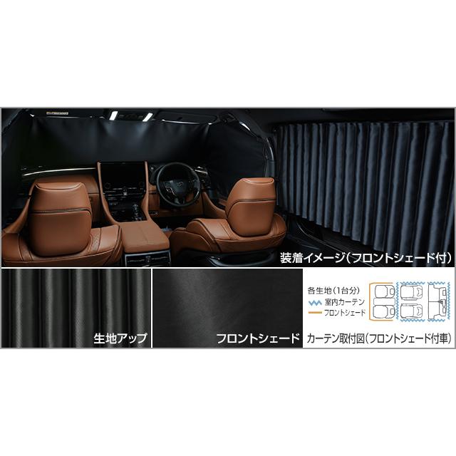 ヴェルファイア 40系：純正 室内カーテン（遮光機能付・ドレープタイプ