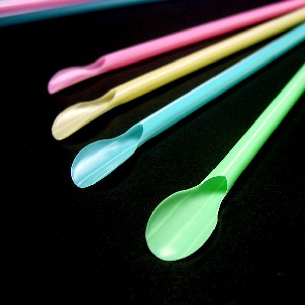 かき氷シロップ  スプーンストロー　Ｐカップ かき氷ストロースプーン 500本セット : イベント用品販売店