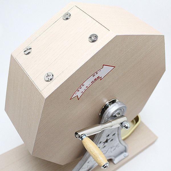 木製福引回転抽選器　中　40cm　広口 ガラポン ガラガラ 抽選機