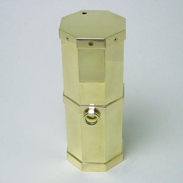 お値下げ みくじ筒　真鍮地　アルミみくじ棒付 【PET3498077485】(122958円)