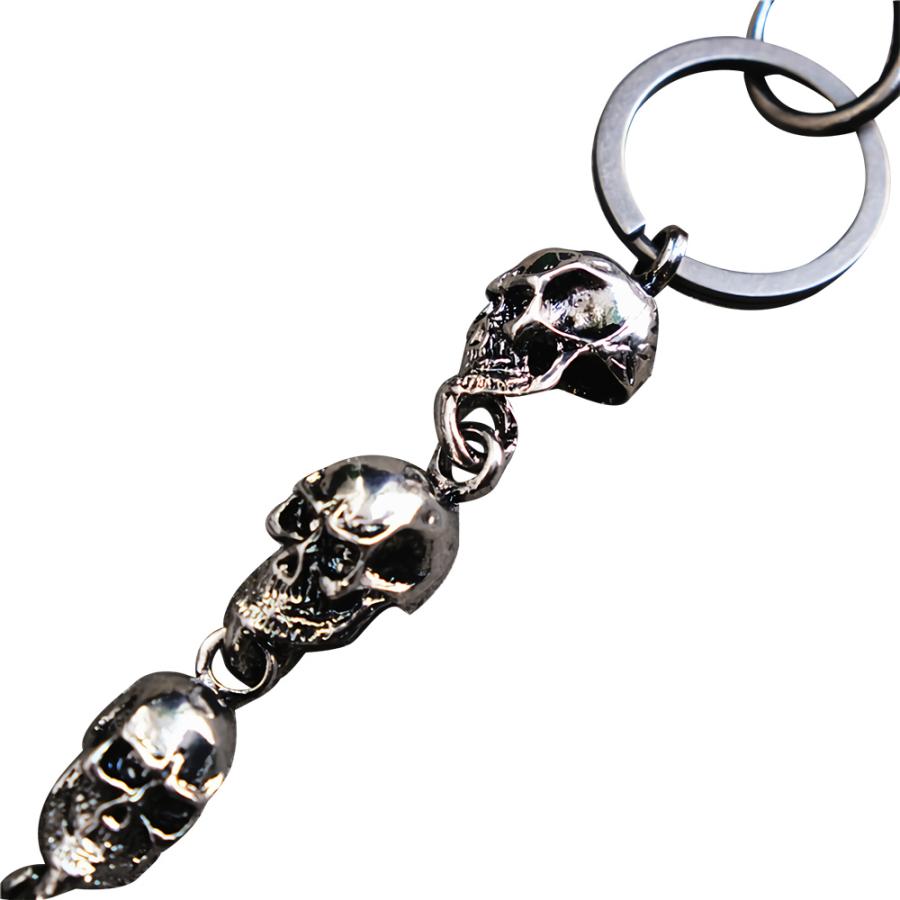 ドクロ パンツチェーン ウォレットチェーン風 ジーンズチェーン