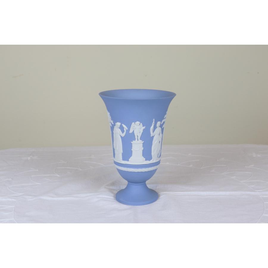 WEDGWOOD ウェッジウッド ジャスパー 花瓶 ペールブルー WEDGWOOD ウェッジウッド ジャスパー 花瓶 ペールブルー
